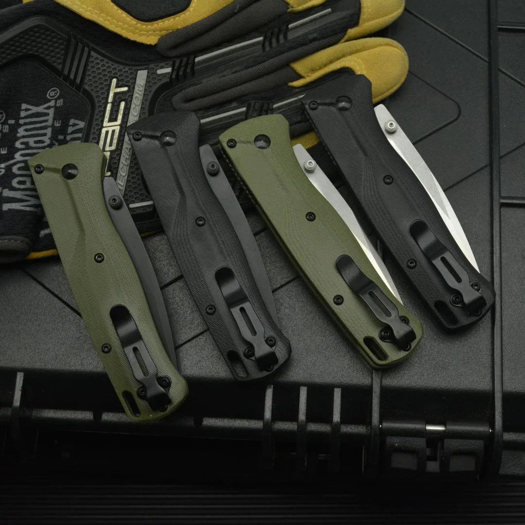 BM 535 G10 Folding Knife D2 Steel Blade Outdoor Hiking Equipment Sharp Fruit Knife Camping Survival Knife Best Gift for A Man