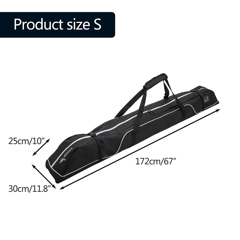 172cm Snow Ski Bags Adjustable Ski and Snowboard Equipment Travel Bag  Handle Waterproof for Snowboard Goggles Gloves