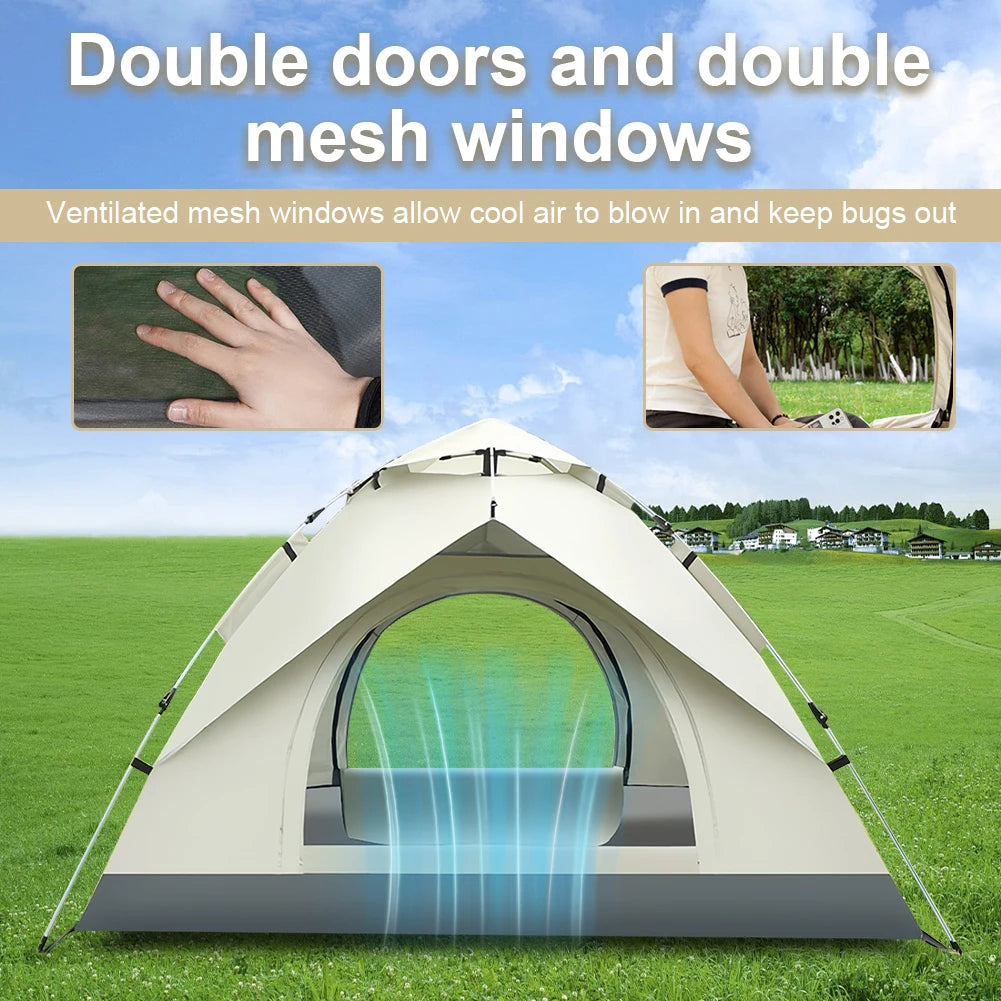 Fully Automatic Sunshade Tent Lightweight Portable Tent Easy Set Up Tent for Hiking Backpacking Camping