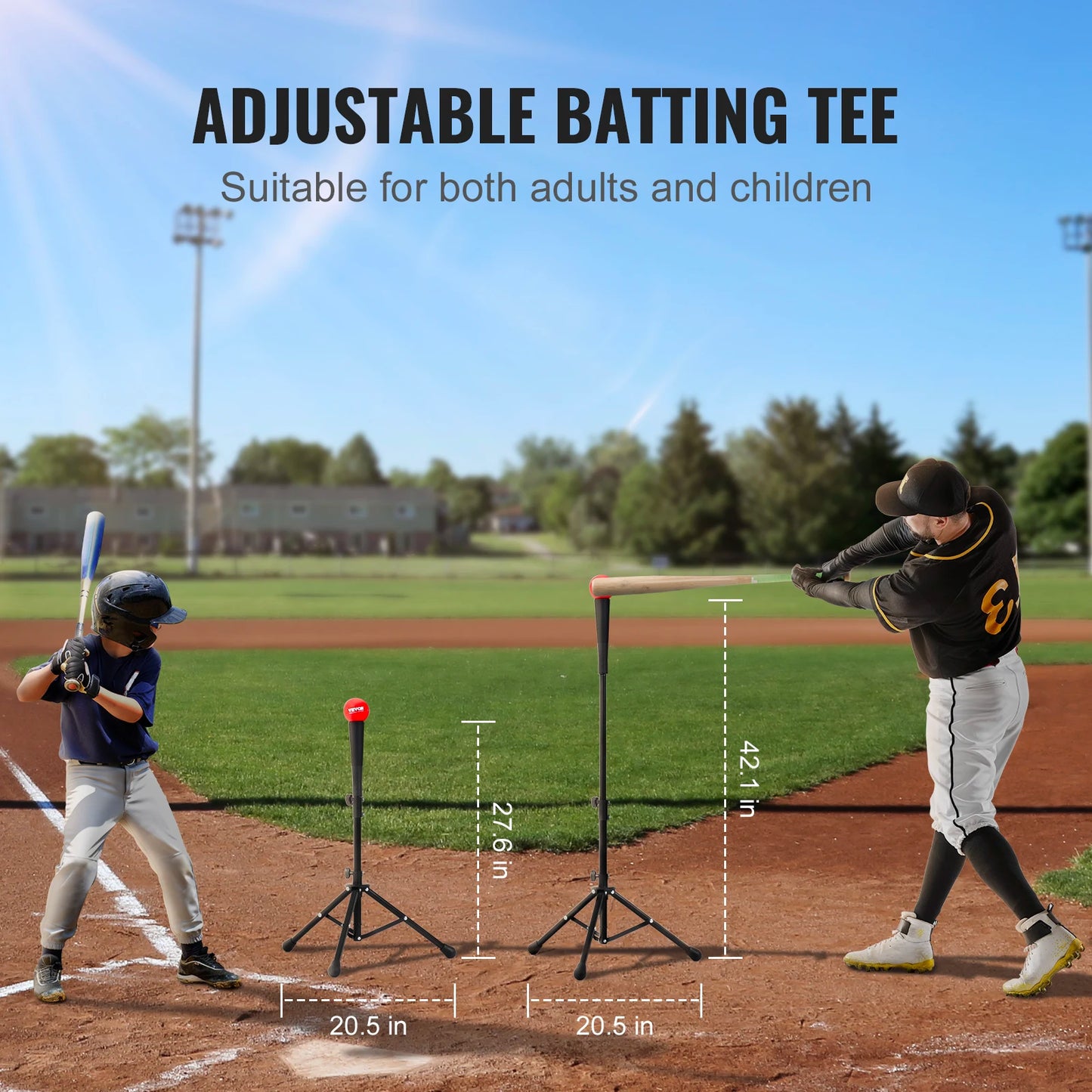 VEVOR Portable Baseball Softball Practice Net With Frame