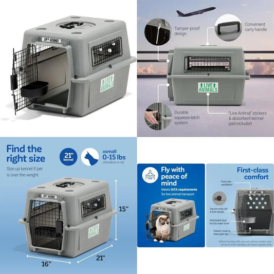 Petmate Sky Kennel Airline Approved Travel Dog Crate