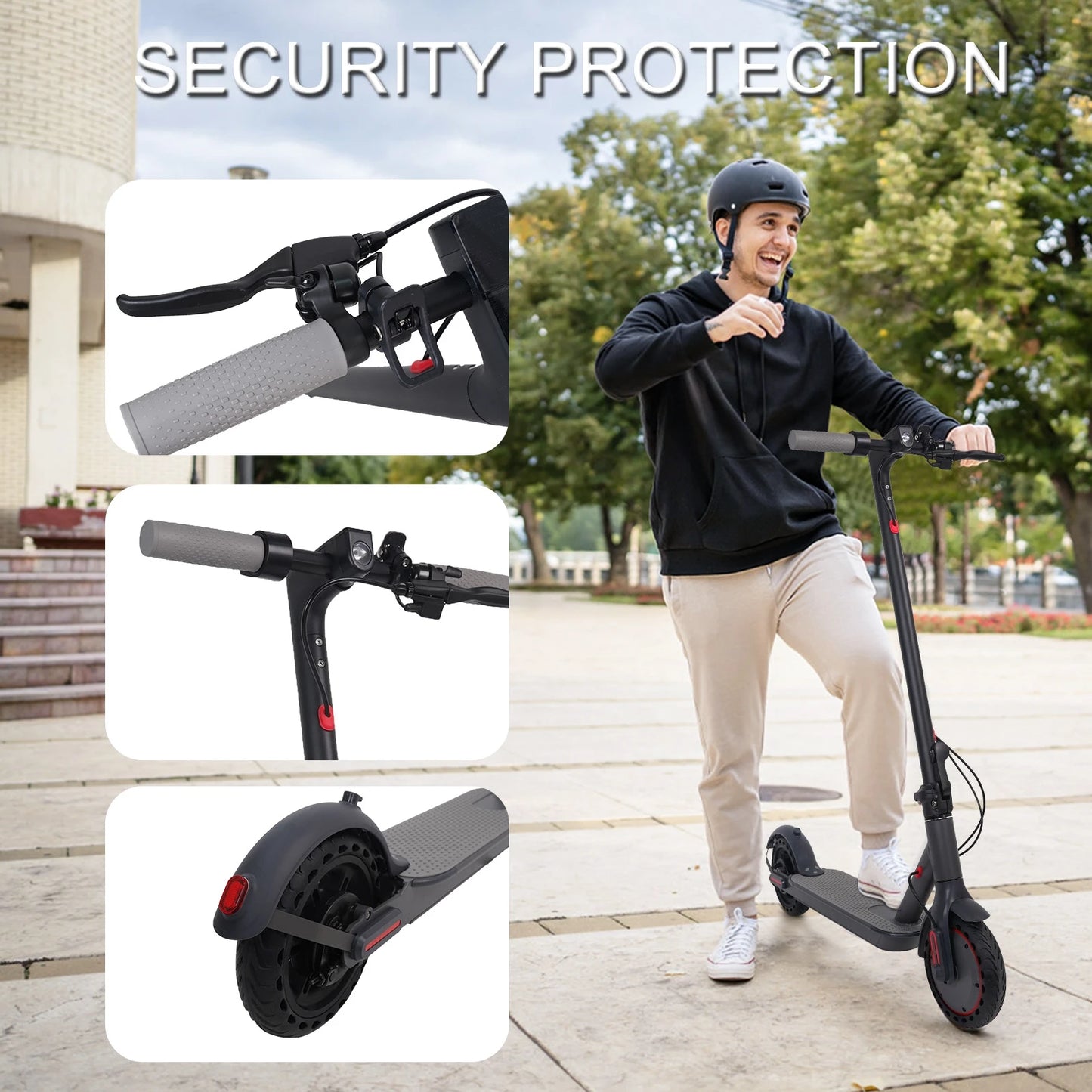 SURPOOTER Electric Scooter 350W 10.5Ah 36V Waterproof and Shock-absorbing Foldable APP lock function E-SCOOTER Local Shipping