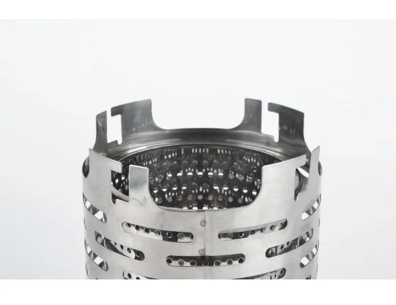 Mini Gas Heater Stove for Outdoor Camping Portable Wear-Resistant Stainless Steel Warmer Heating Cover Equipment