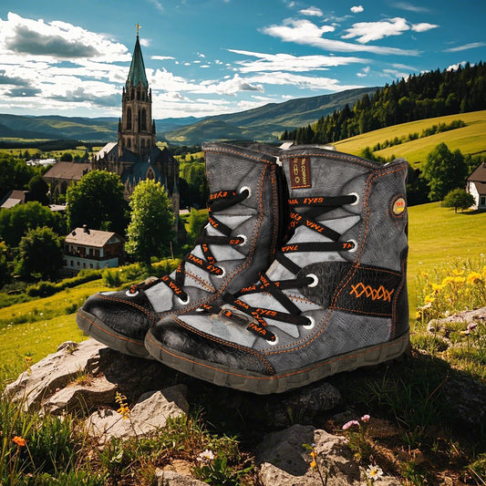 TMA EYES Camouflage PU Leather Short Duck Boots Casual