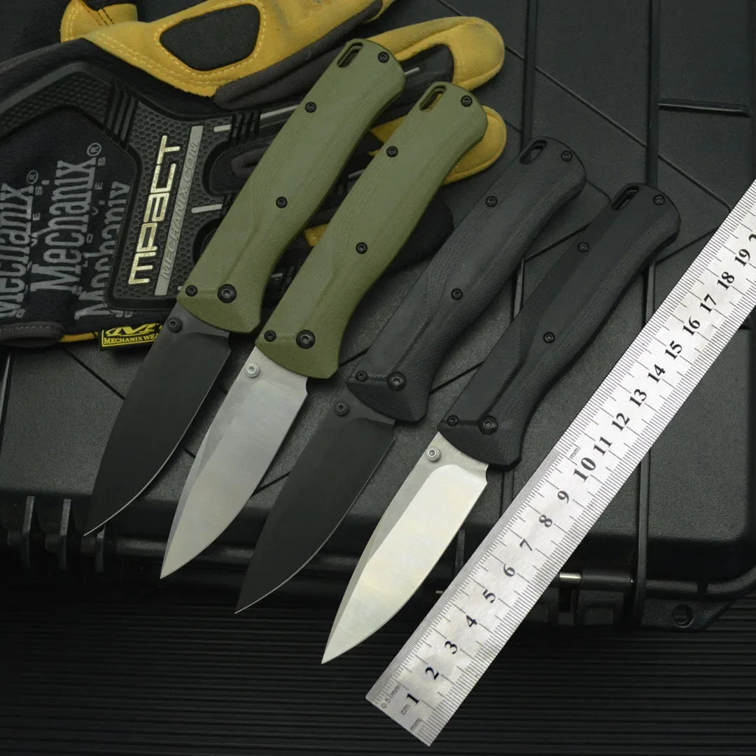 BM 535 G10 Folding Knife D2 Steel Blade Outdoor Hiking Equipment Sharp Fruit Knife Camping Survival Knife Best Gift for A Man