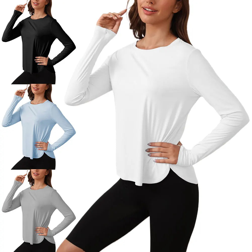 Sun Shirts Long Sleeve UV Protection Shirt Lightweight Quick Dry Workout Tops Rash Guard Outdoor Gym Hiking Tops for Women