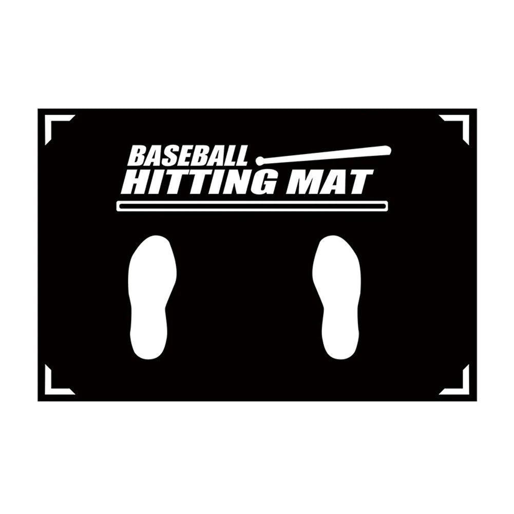 Baseball Batting Cushion with Toes Facing Place Softball Batting Cage Practice Hitting Mat Baseball Training Accessories