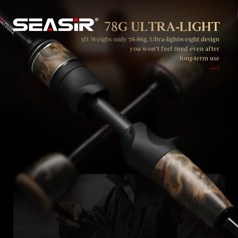 SeaSir Stream Spinning Baitcasting Rod Ultralight Carbon