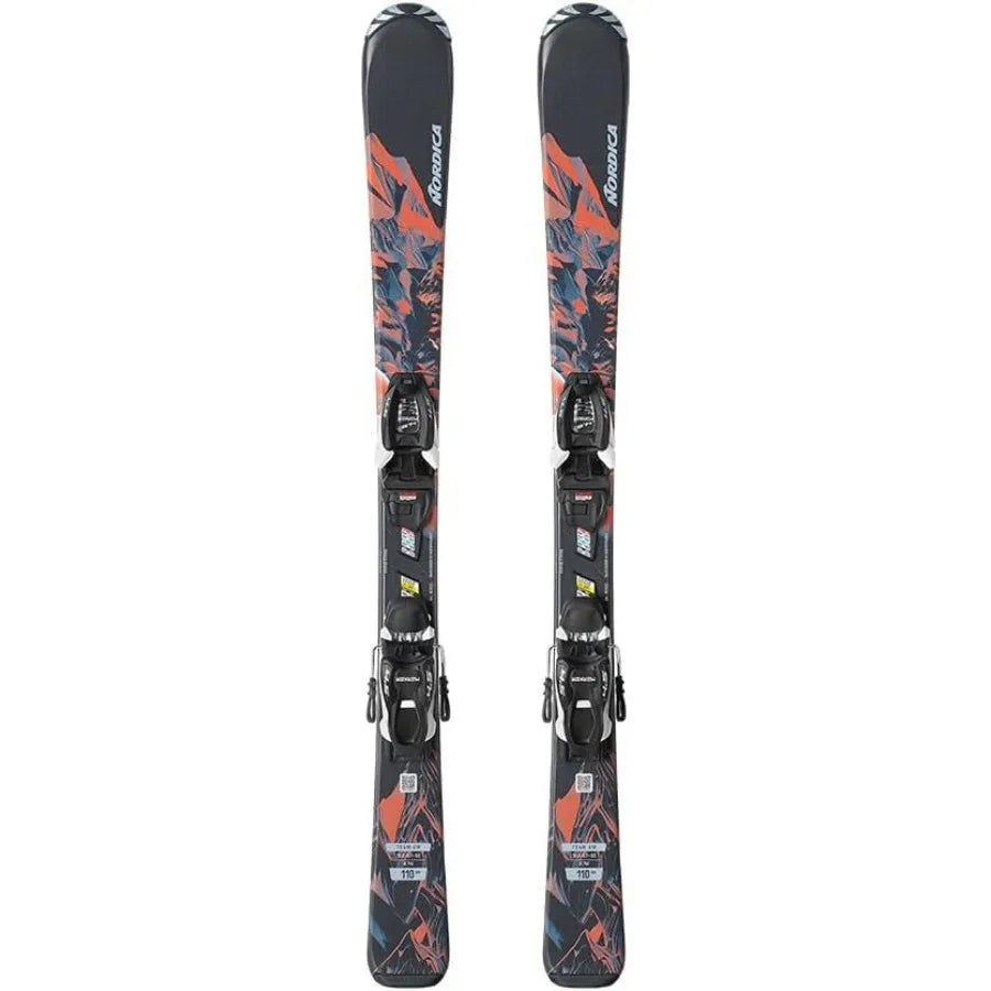 Junior's Team Am 110150 AllMountain Flexible Maneuverable Skis with J7.0 FDT Bindings Winter Sports