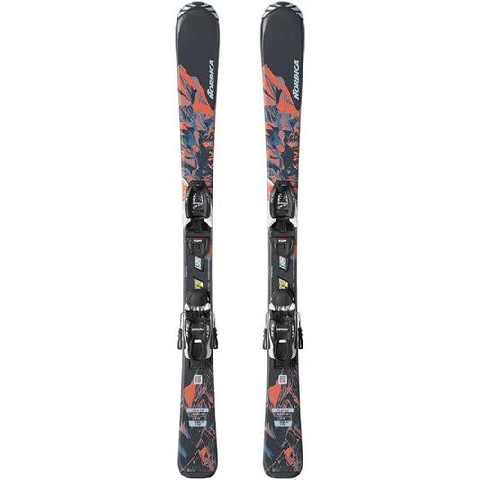 Junior's Team Am 110150 AllMountain Flexible Maneuverable Skis with J7.0 FDT Bindings Winter Sports