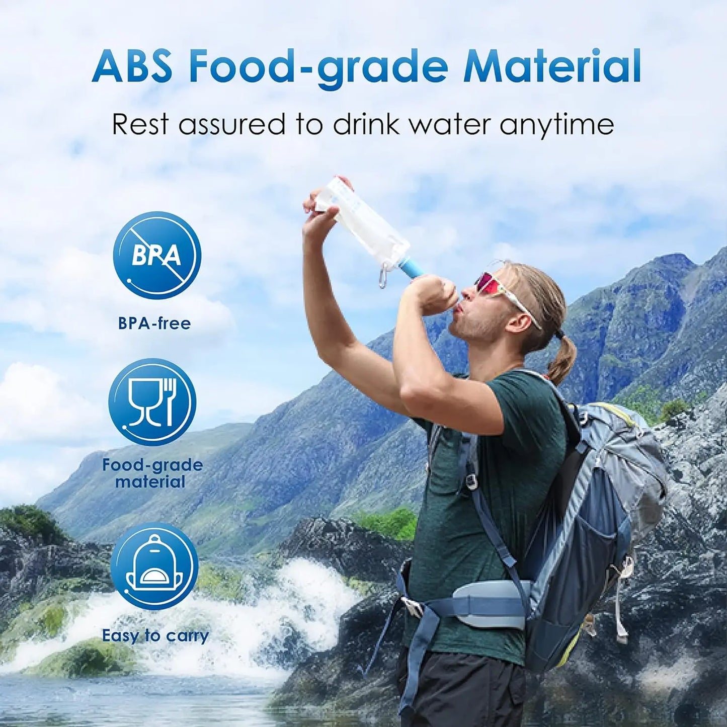 Waterdrop Water Filter Straw For Camping And Travel