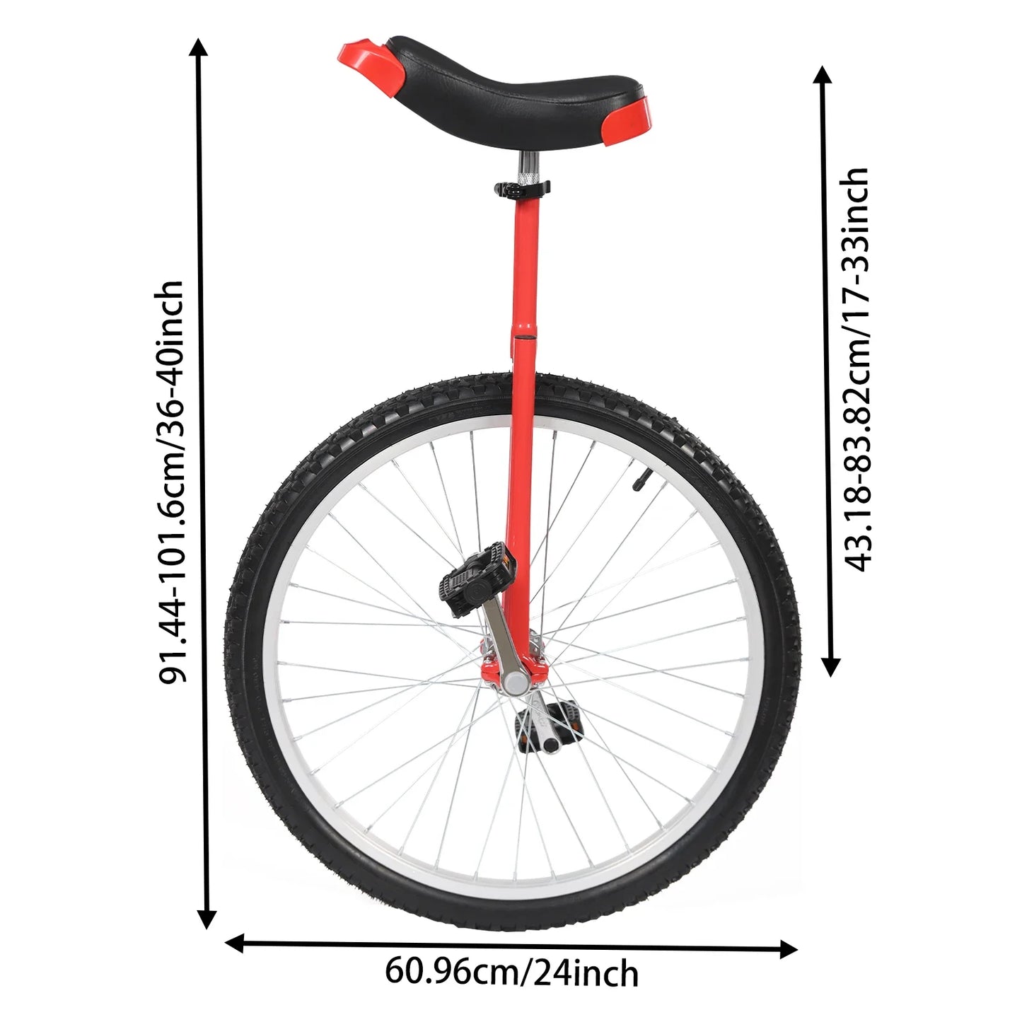 One Wheel Bike Adjustable Seat Exercise Bicycle for 7-60 Years Old, Outdoor Sports Fitness Exercise Unicycle carbon road bike