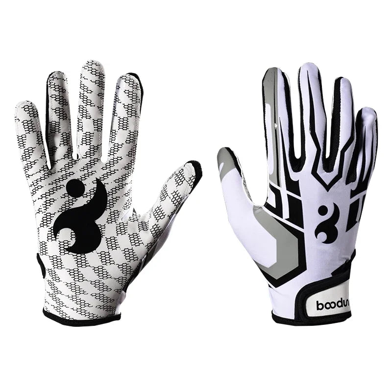 Football Gloves Extra-Grip Non-slip Outdoor Sports Full Finger Hand Protection Gloves