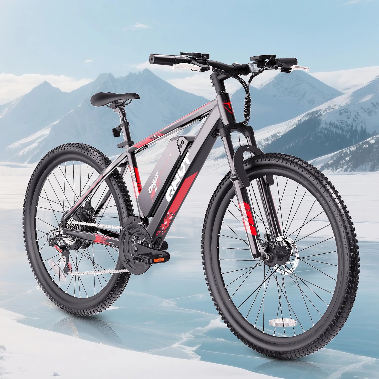 Electric Mountain Bike for Adults, 350W Motor(Peak 750W), 26'' Tire Electric Bike, 10.4Ah Battery, 32km/h Max Speed.
