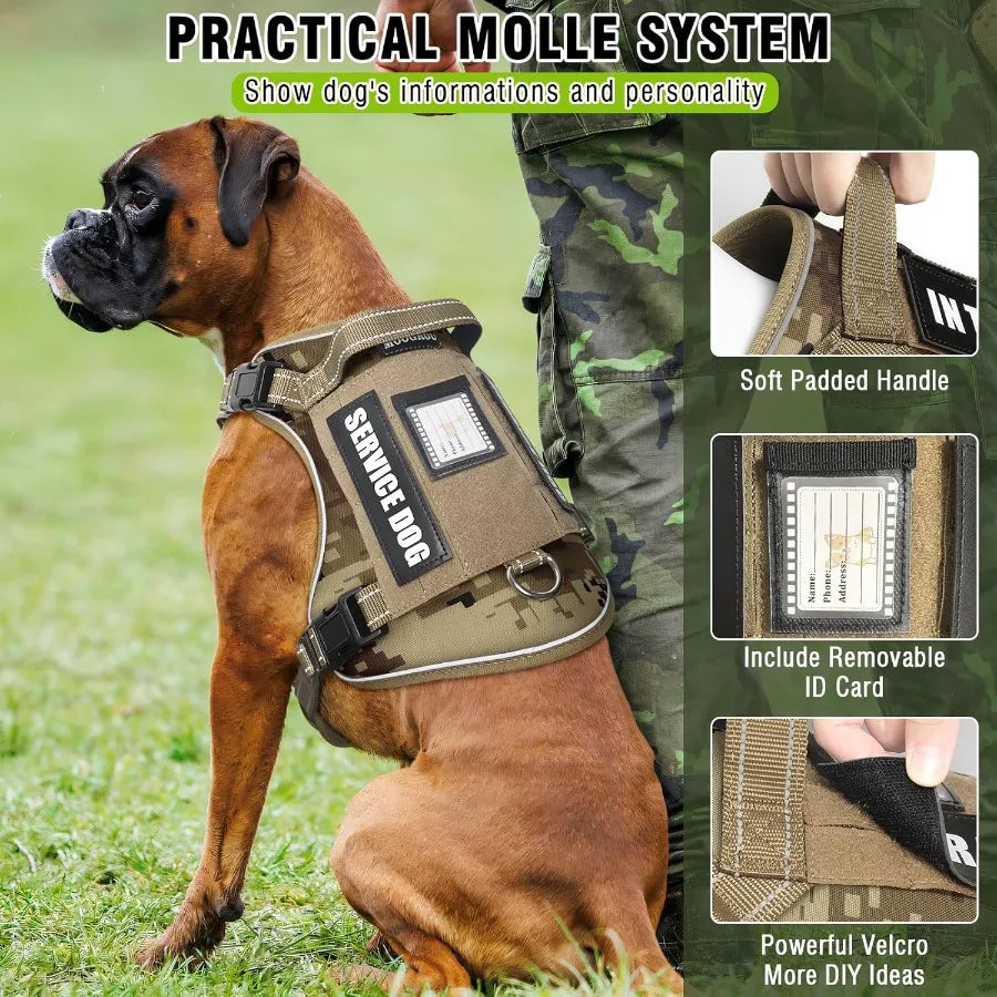 Hign Concerned Chemical Tactical Dog Harness And Leash