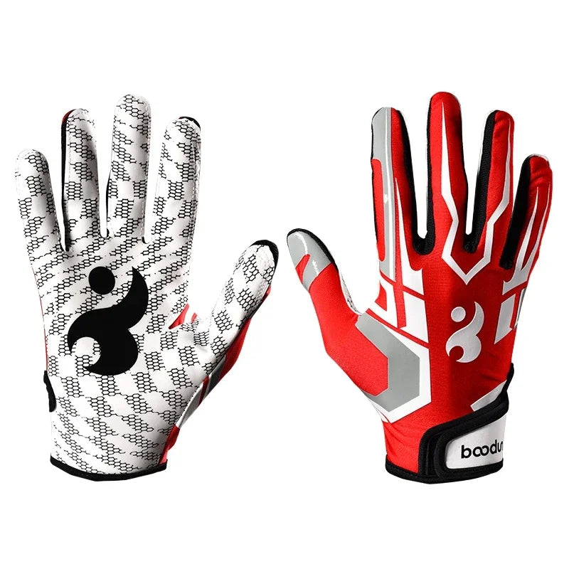 Football Gloves Extra-Grip Non-slip Outdoor Sports Full Finger Hand Protection Gloves