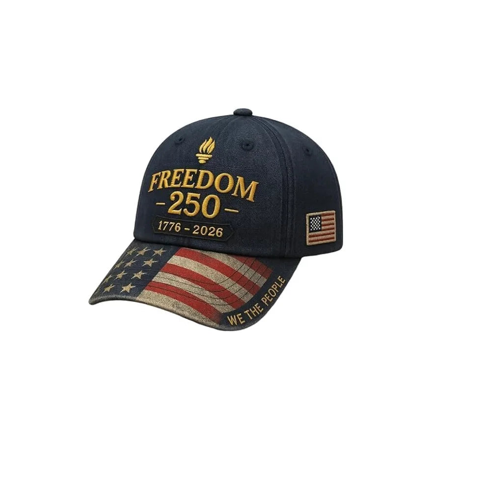 U.S. 250th Anniversary Baseball Caps Retro Washed Cap FREEDOM 250 Marine Corps 250th Anniversary Cap Casual Outdoor Sun Hats