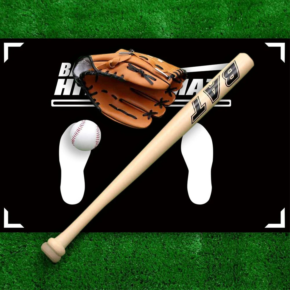 Baseball Batting Cushion with Toes Facing Place Softball Batting Cage Practice Hitting Mat Baseball Training Accessories