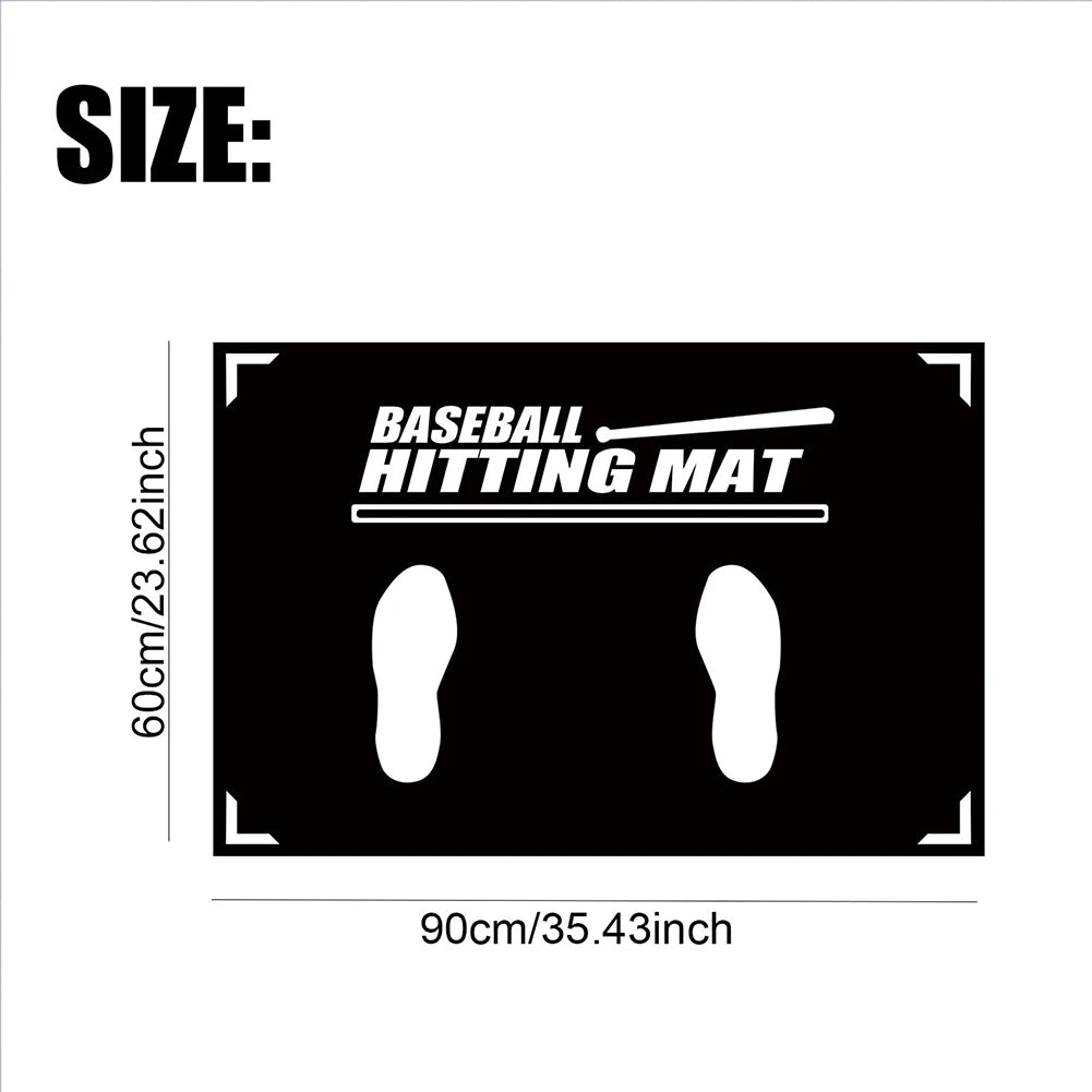 Baseball Batting Cushion with Toes Facing Place Softball Batting Cage Practice Hitting Mat Baseball Training Accessories