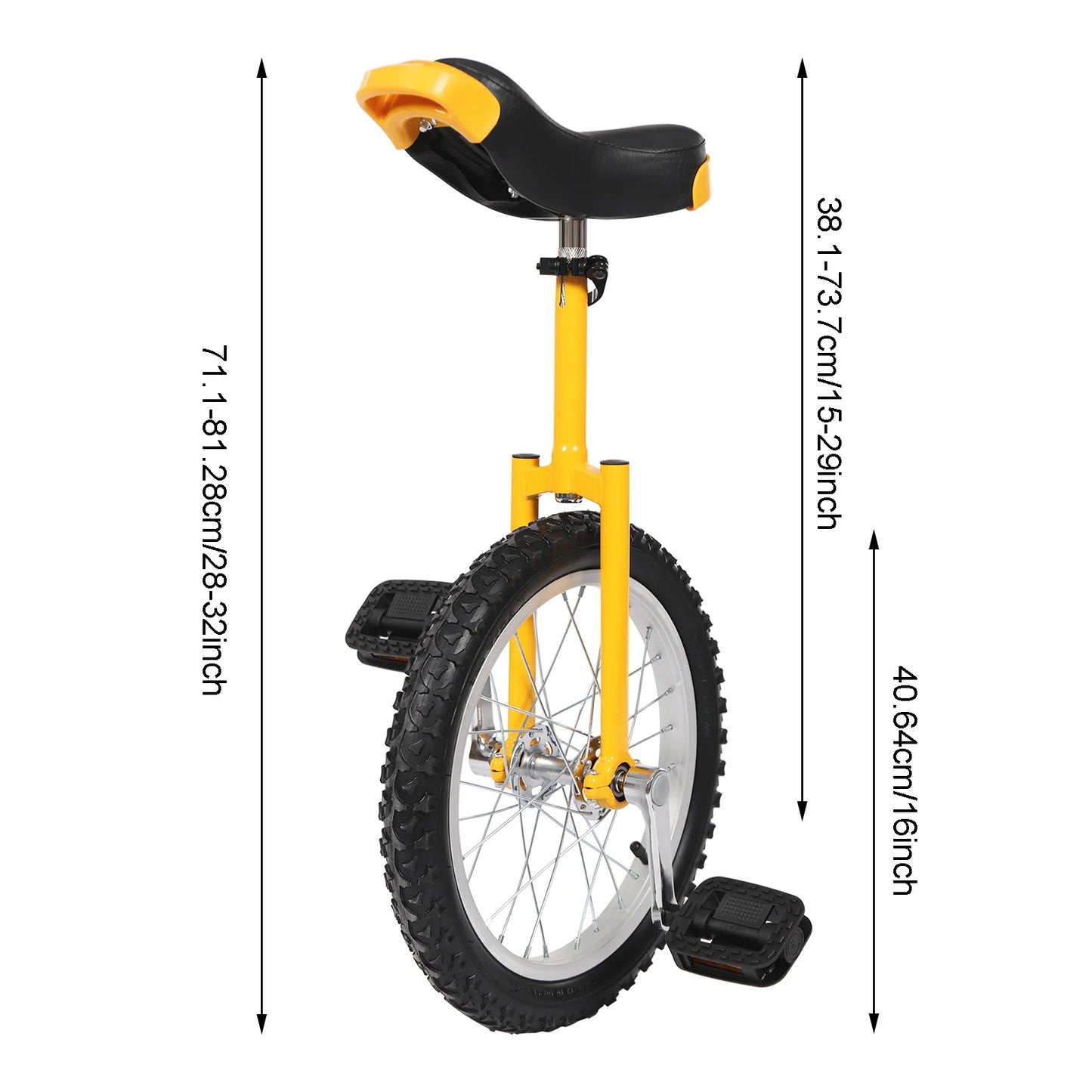 One Wheel Bike Adjustable Seat Exercise Bicycle for 7-60 Years Old, Outdoor Sports Fitness Exercise Unicycle carbon road bike